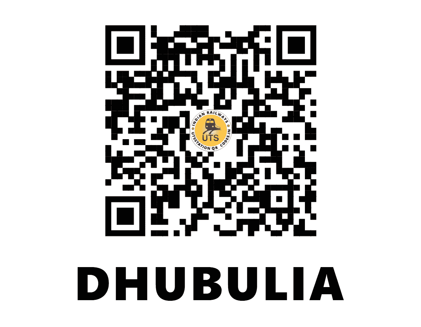 UTS QR Code for DHUBULIA - DHU (ER - WEST BENGAL)